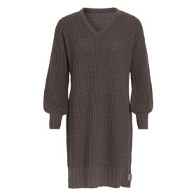 Robin Knitted Dress Cappuccino - 36/38 - V-Neck