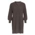 robin knitted dress cappuccino 4042 vneck