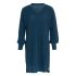 robin knitted dress petrol 3638 vneck