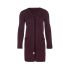 ruby knitted cardigan aubergine 3638 with side pockets
