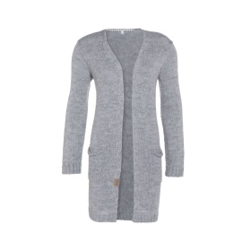 Ruby Knitted Cardigan Light Grey - 36/38 - With side pockets
