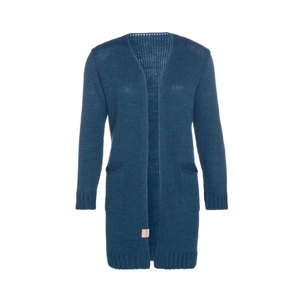 ruby knitted cardigan petrol 3638 with side pockets