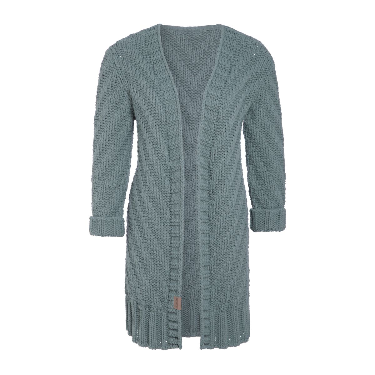 sally knitted cardigan stone green 3638