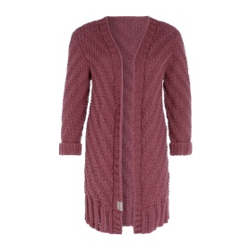 Sally Knitted Cardigan Stone Red - 40/42