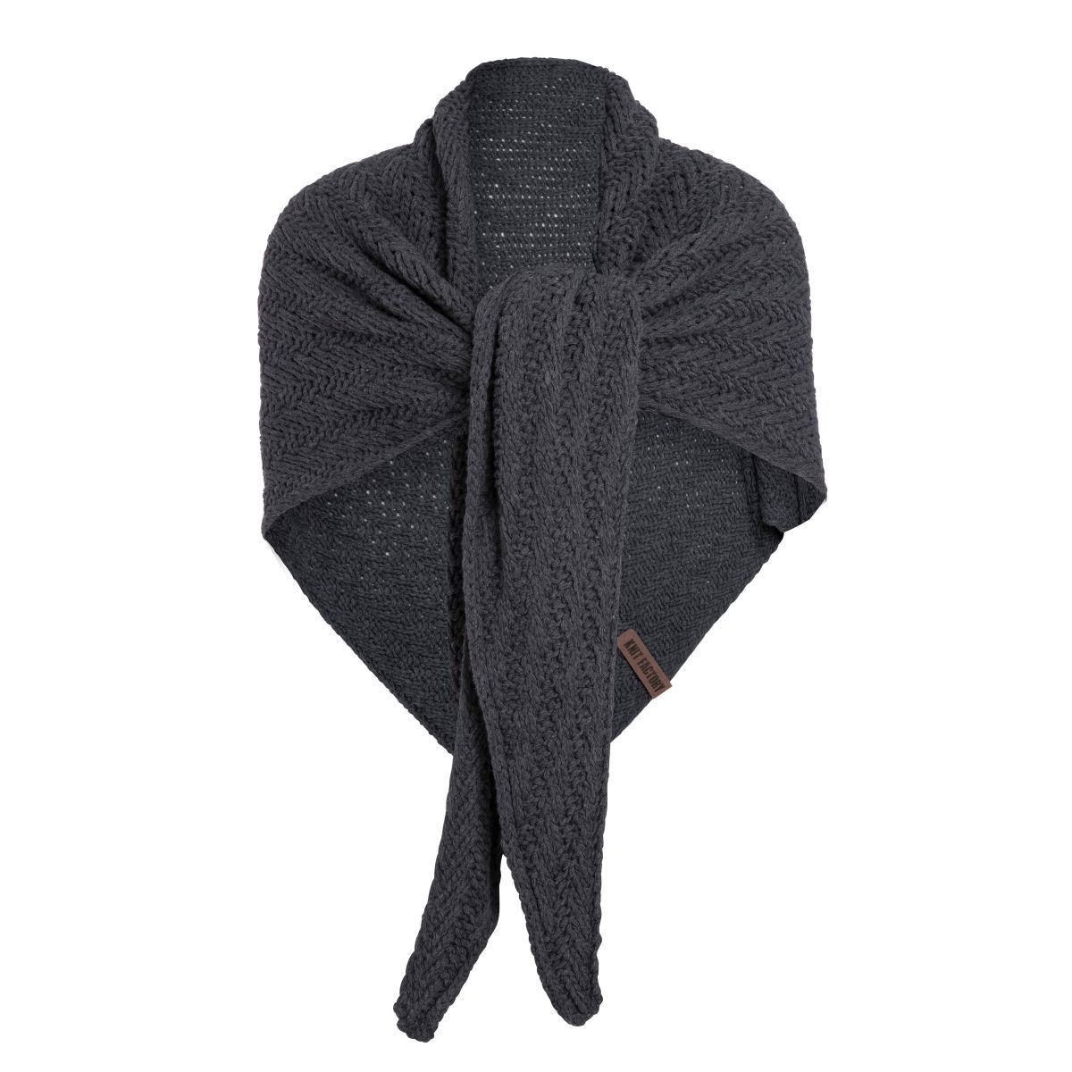 sally triangle scarf anthracite