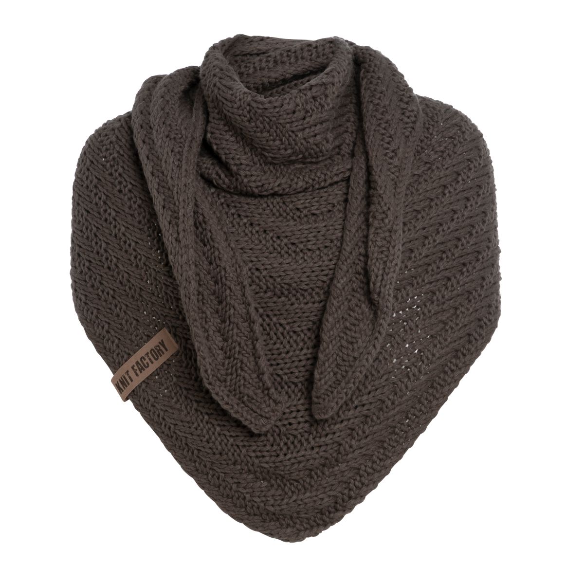 sally triangle scarf taupe
